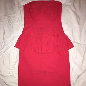 Hot pink short dress